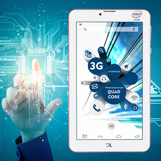 Alta capacidade para executar multitarefas Tablet Dl TabPhone 710
