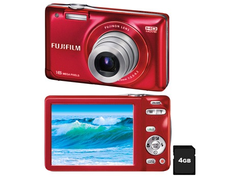 A câmera digital Fujifilm Finepix JX580 Vermelha câmera digital Fujifilm Finepix JX580 Vermelha