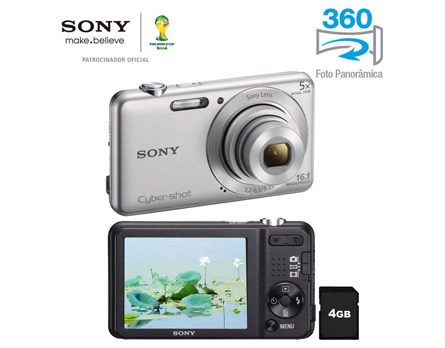 A câmera digital Sony Cyber shot DSC W710 Prata câmera digital Sony Cyber shot DSC W710 Prata