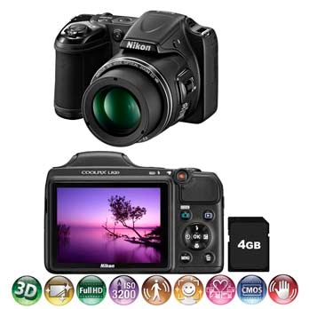A ca^mera digital Nikon Coolpix L820 Preta ca^mera digital Nikon Coolpix L820 Preta