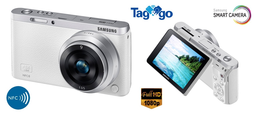 Câmera Samsung Smart NX mini - Branca Câmera Samsung Smart NX mini Branca