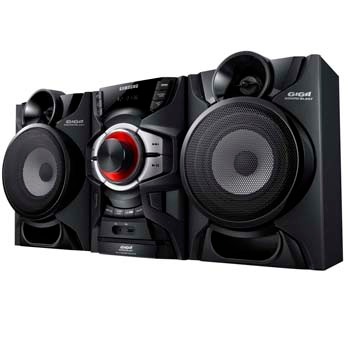 O Mini System Samsung MX F630 ZD de lado Mini System Samsung MX F630 ZD de lado