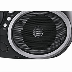 São 3,4W de potência nos alto-falantes CD Player Portátil PH61N2 Alto-falantes