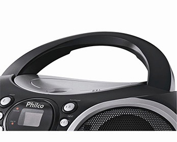 Transporte o aparelho para onde for CD Player Portátil PH61N2 Alça