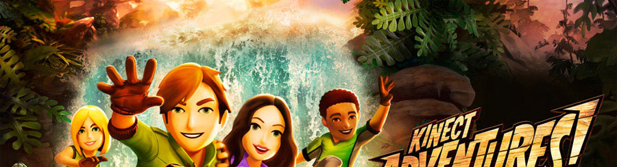 O Jogo Kinect Adventures vem junto com o Kinect O Jogo Kinect Adventures vem junto com o Kinect