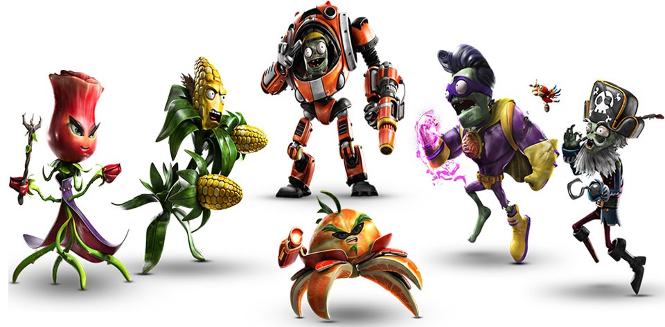 Escolha seu personagem preferido Jogo Plants vs Zombies Garden Warfare 2