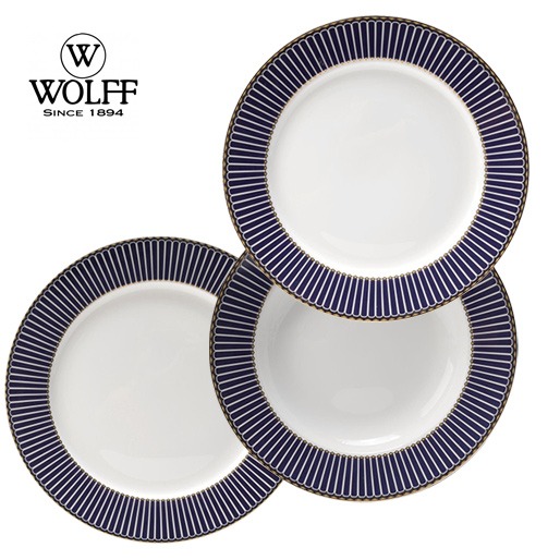 Conjunto formado por 42 peças aparelho jantar wolff 42 peças serve seis pessoas