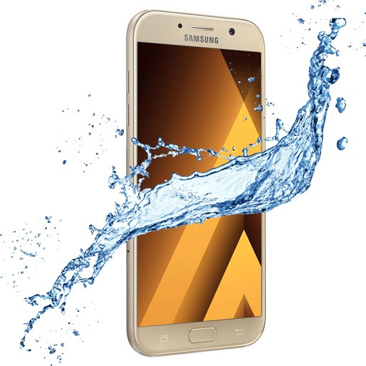 Possui cabo USB tipo C Smartphone Samsung Galaxy A7 2017 Resistente água poeira