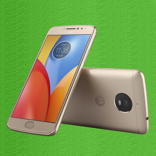 Câmeras de 13 e 5MP Motorola Moto E4 Plus Câmeras Flash LED