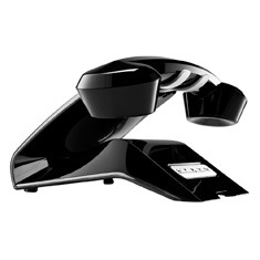 O design do telefone é muito elegante telefone digital sem fio Retro Fashion Sixty Sagemcom Preto design