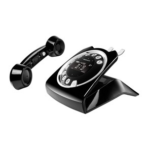 Aproveite as vantagens de um telefone sem fio telefone digital sem fio Retro Fashion Sixty Sagemcom Preto painel