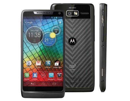 O celular desbloqueado Tim Motorola RAZR i Preto celular desbloqueado Tim Motorola RAZR i Preto