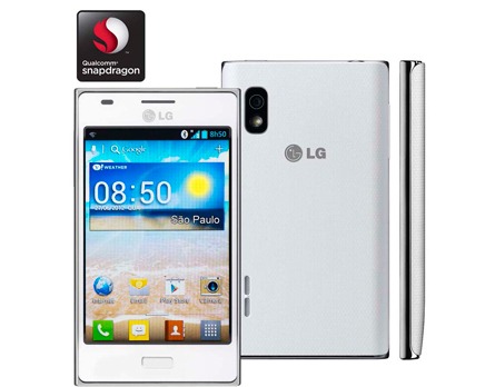 O celular desbloqueado LG Optimus L5 Branco VIVO celular desbloqueado LG Optimus L5 Branco VIVO