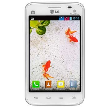 celular desbloqueado LG Optimus L4 II Dual E467 Branco TIM tela