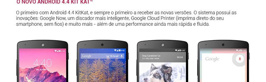 Plataforma Android 4.4 Kit Kat Smartphone Android 4.4 Kit Kat