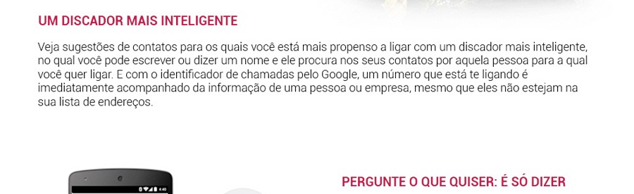 Discador mais inteligente LX Nexus 5 Discador mais inteligente