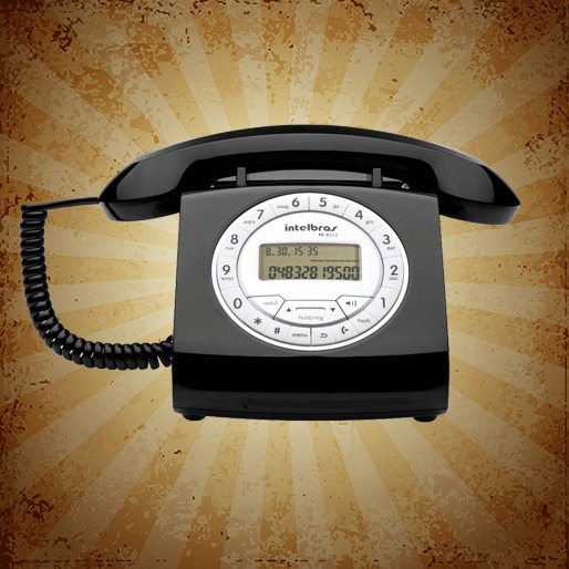Possui 3 níveis de volume da campainha Telefone Intelbras Retrô TC8312 Data hora