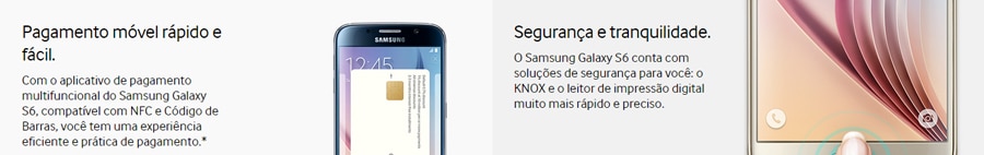 Tecnologias inovadoras telefone celular samsung galayx s6 nfc knox leitor digital