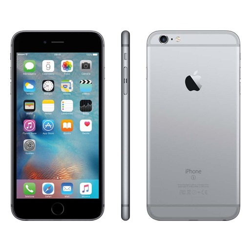 iPhone 6s Plus Apple Cinza Espacial iphone 6s plus apple 128 gb