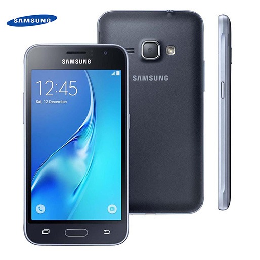 Perfeito para o seu dia a dia Smartphone Samsung Galaxy J1 2016 Duos tela de 4.5 polegadas super Amoled, processador Quad-core de 1,3GHz