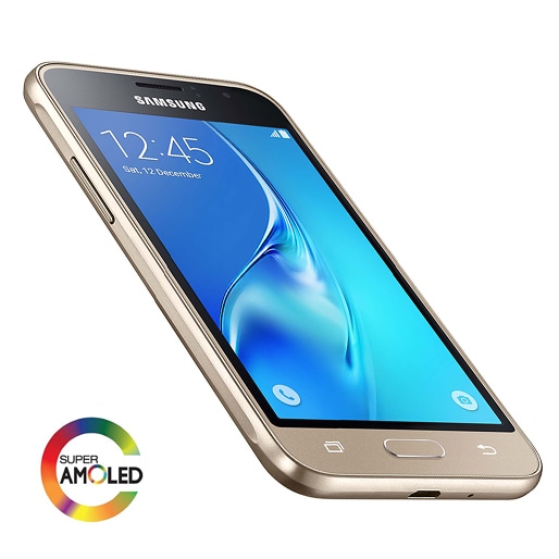 Realismo em cada imagem com uma tela Super AMOLED de 4.5 polegadas smartphone galaxy j1 4.5 polegadas
