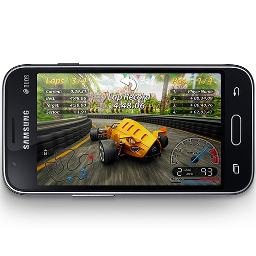 Tela Super AMOLED, 3G e Wi-Fi Galaxy J1 Mini 3G Wi-Fi