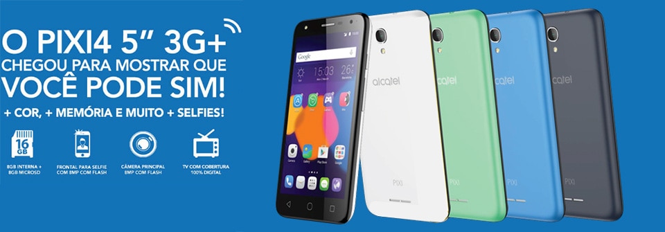 Smartphone Alcatel Pixi4 5'' Colors Smartphone Alcatel Pixi4 Colors