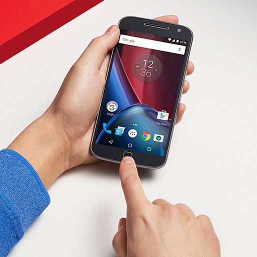 Desbloqueie o aparelho com o sensor de impressão digital celular moto g4 plus sensor impressão