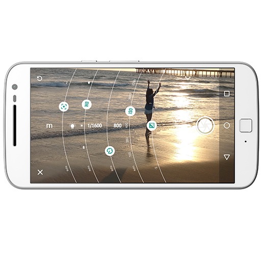 Câmera com duas tecnologias de foco automático Moto G4 Plus 32 GB foco 16 mp