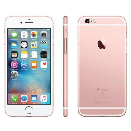 iPhone 6s Apple com 128 GB Ouro Rosa iphone 6s apple 128 gb