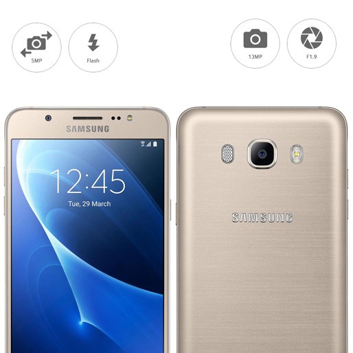 Câmera traseira de 13MP e frontal de 5MP Smartphone Galaxy J5 Câmeras Traseira Frontal