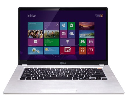 O ultrabook LG Z460 G.5436 de frente ultrabook LG Z460 G.5436 de frente
