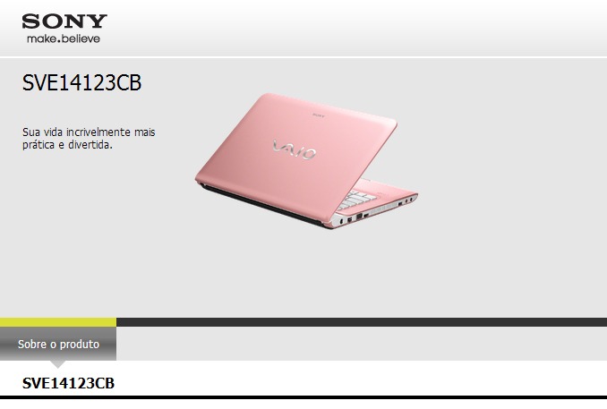 Uma vida mais prática e divertida com o Notebook Sony Vaio SVE14123CBP Uma vida mais prática e divertida com o Notebook Sony Vaio SVE14123CBP