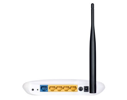 roteador wireless TP Link TL WR740N traseira
