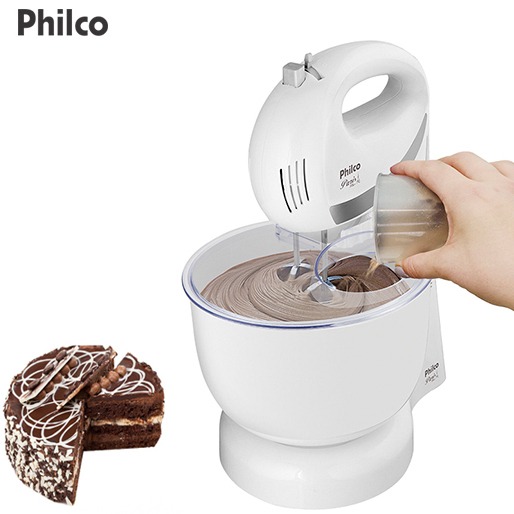 Prepare diversos tipos de massa em poucos minutos Batedeira Philco Paris Plus 350w Potência