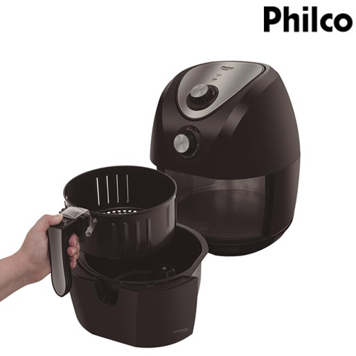 Manuseio firme e seguro Fritadeira Air Fry Saúde Philco resistente moderno cozinha