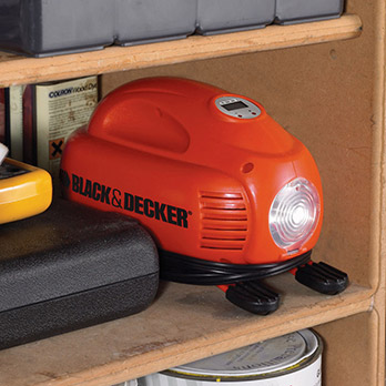Design do mini compressor automotivo Black&Decker ASI200 LA mini compressor automotivo Black&Decker ASI200 LA design