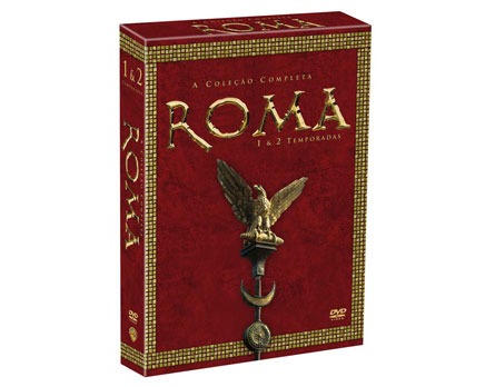 Box da minissérie Roma - Coleção completa com 11 DVDs contendo os episódios da 1ª e 2ª temporadas Box da minissérie Roma - Coleção completa com 11 DVDs contendo os episódios da 1ª e 2ª temporadas