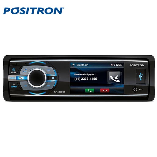 Ele é perfeito para as suas viagens DVD Player Automotivo Positron SP4330BT tela LCD de alta definição