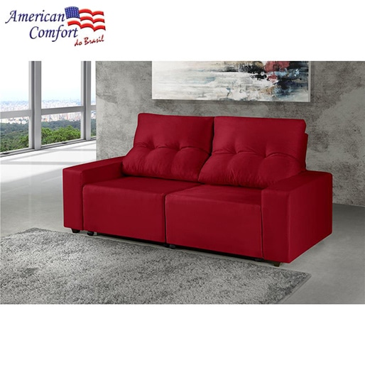 Ofereça mais conforto e comodidade aos seus convidados Sofá American Comfort Viena Três Lugares