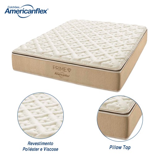 Colchão de molas ensacadas Colchão Queen Size AmericanFlex Prime molas ensacadas pocket
