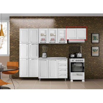 Sua cozinha fica mais decorada! armário Itatiaia Diamante IPG2-C Branco design