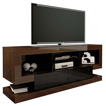 Design do rack Artely Cayenne 2345 Imbuia Preto rack Artely Cayenne 2345 Imbuia Preto design