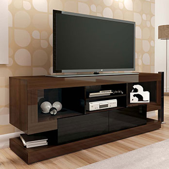 O rack Artely Cayenne 2345 Imbuia Preto rack Artely Cayenne 2345 Imbuia Preto