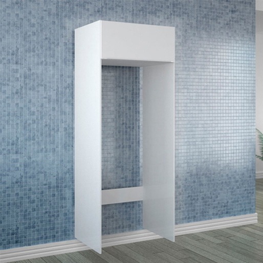 Armário Aéreo Bartira Chef para Geladeira com Laterais e 1 Porta armário cozinha bartira modulado moveis planejado movel geladeira