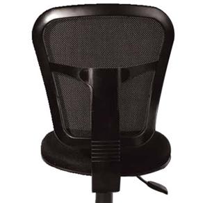 Ela possui encosto em tela Net Nylon cadeira Home Office One Preta Importado de costas