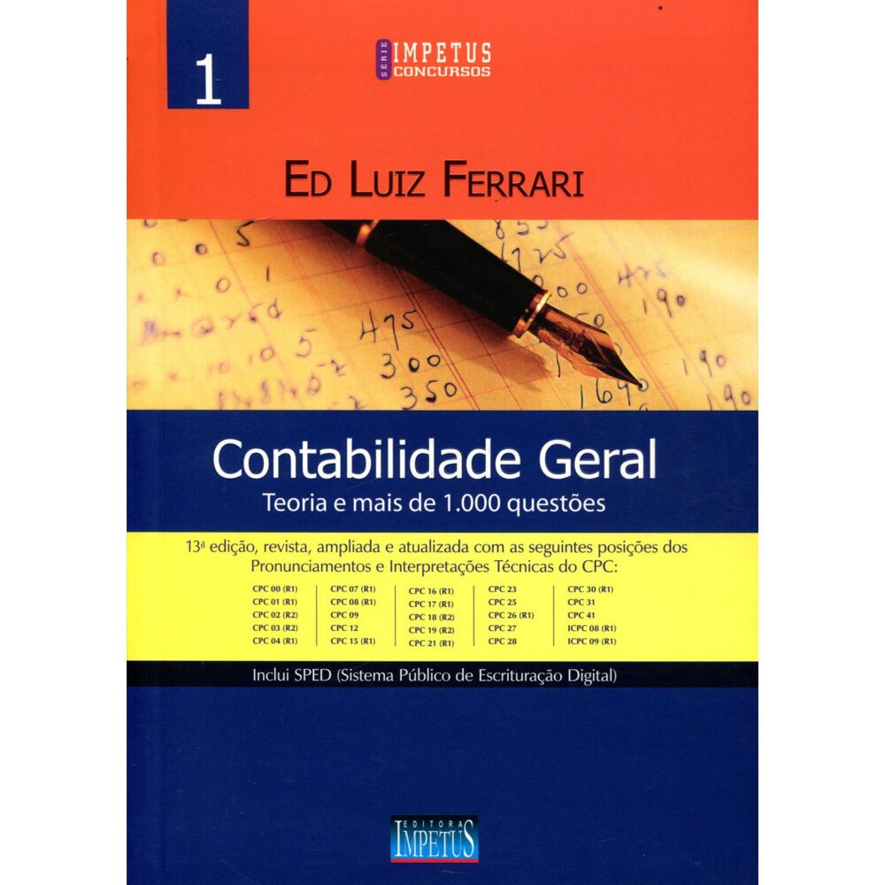 Livro - Contabilidade Geral: Teoria e Mais de 1.000