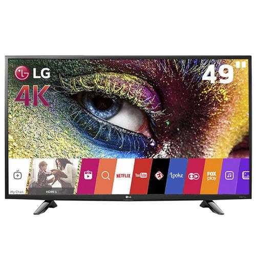 Smart TV LED 49" Ultra HD 4K LG 49UH6100 com Sistema WebOS, WiFi