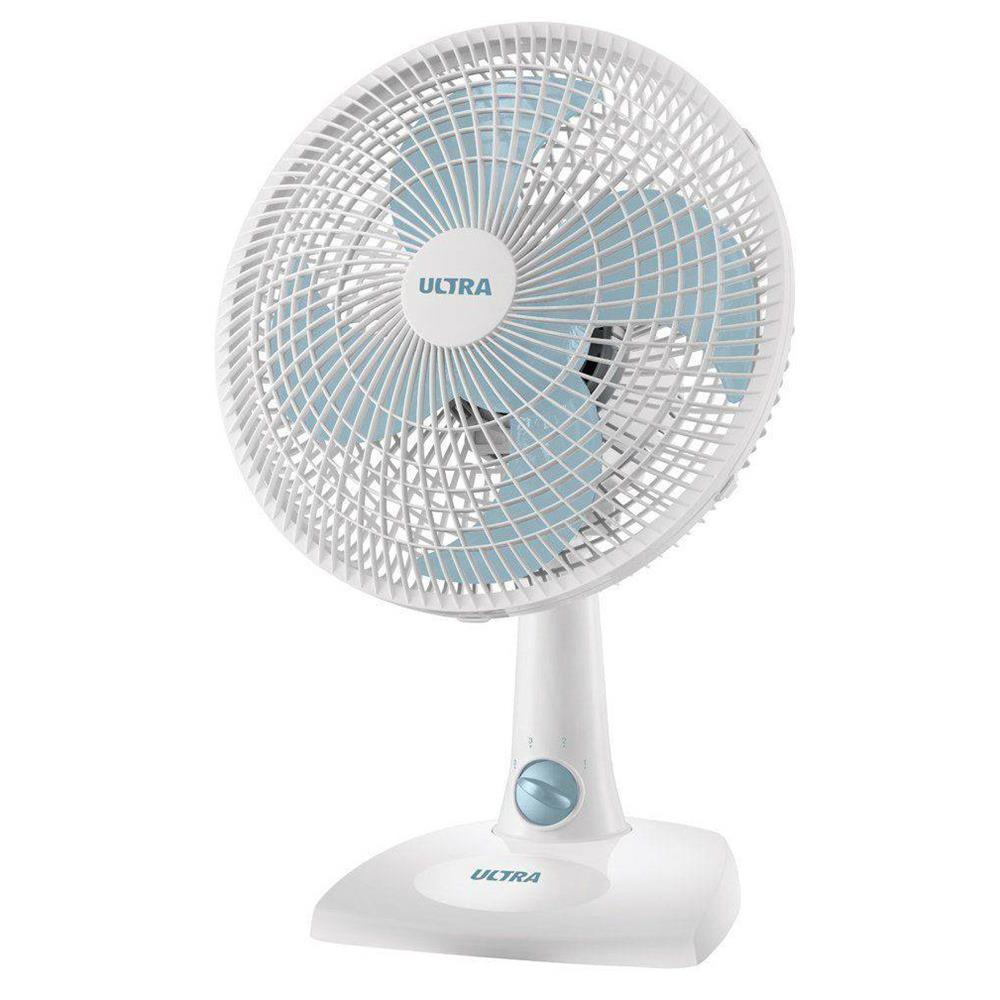 Ventilador de Mesa Ultra V16 Branco/Azul - 30cm