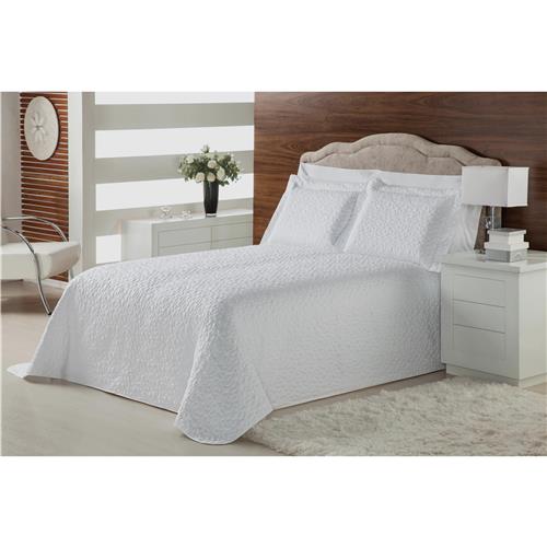 Menor preço em Colcha Matelassê Casal Plumasul em Microfibra Poliéster com Soft Touch 300 Fios 3 Peças – Branca